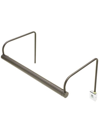 Slim-Line 16 inch Adjustable Picture Light in Antique Brass.